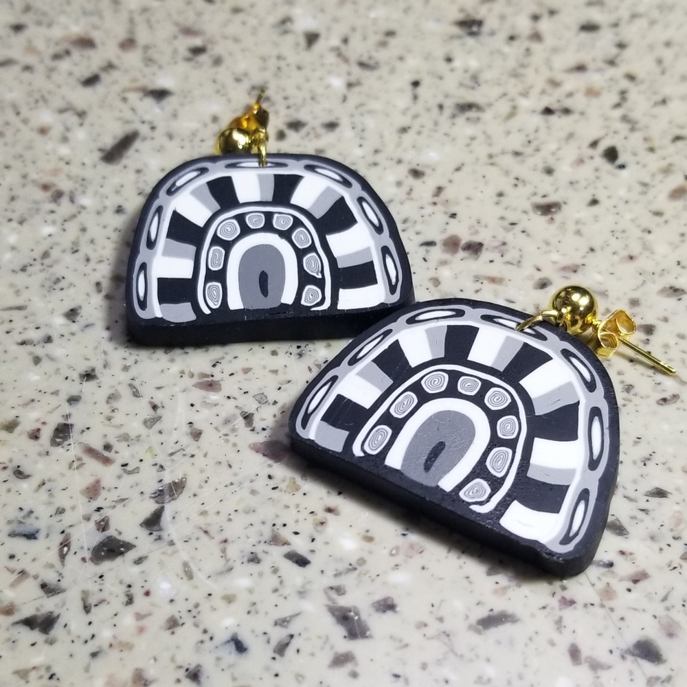 Polymer clay earrings